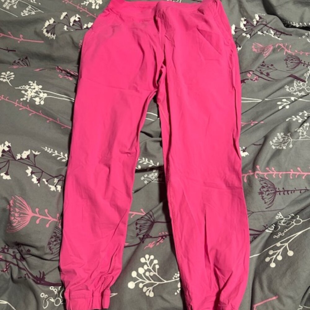 Lululemon sonic pink adapted state joggers size 8